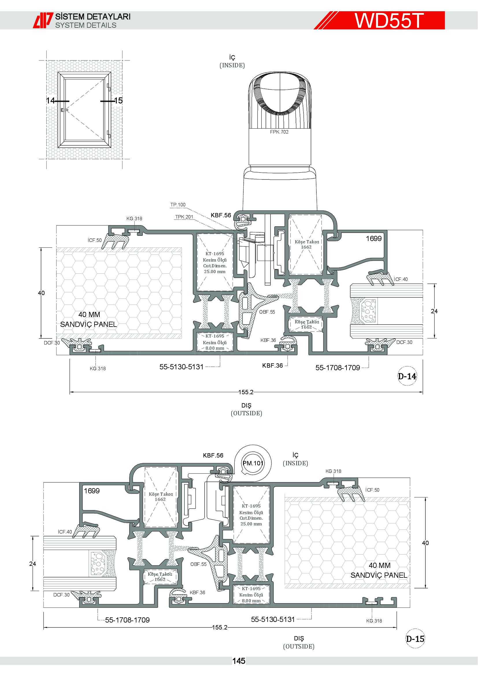 S 55 Yalıtımlı Alüminyum 77